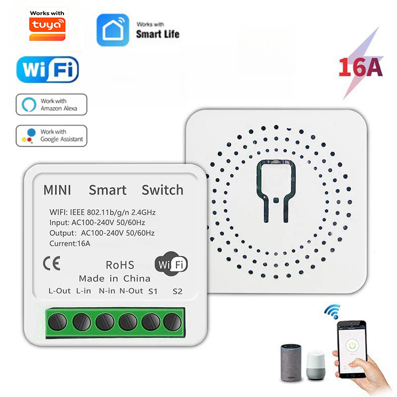 Diy Home Automation Controller - MINI 16A Wifi Switch DIY 1-way