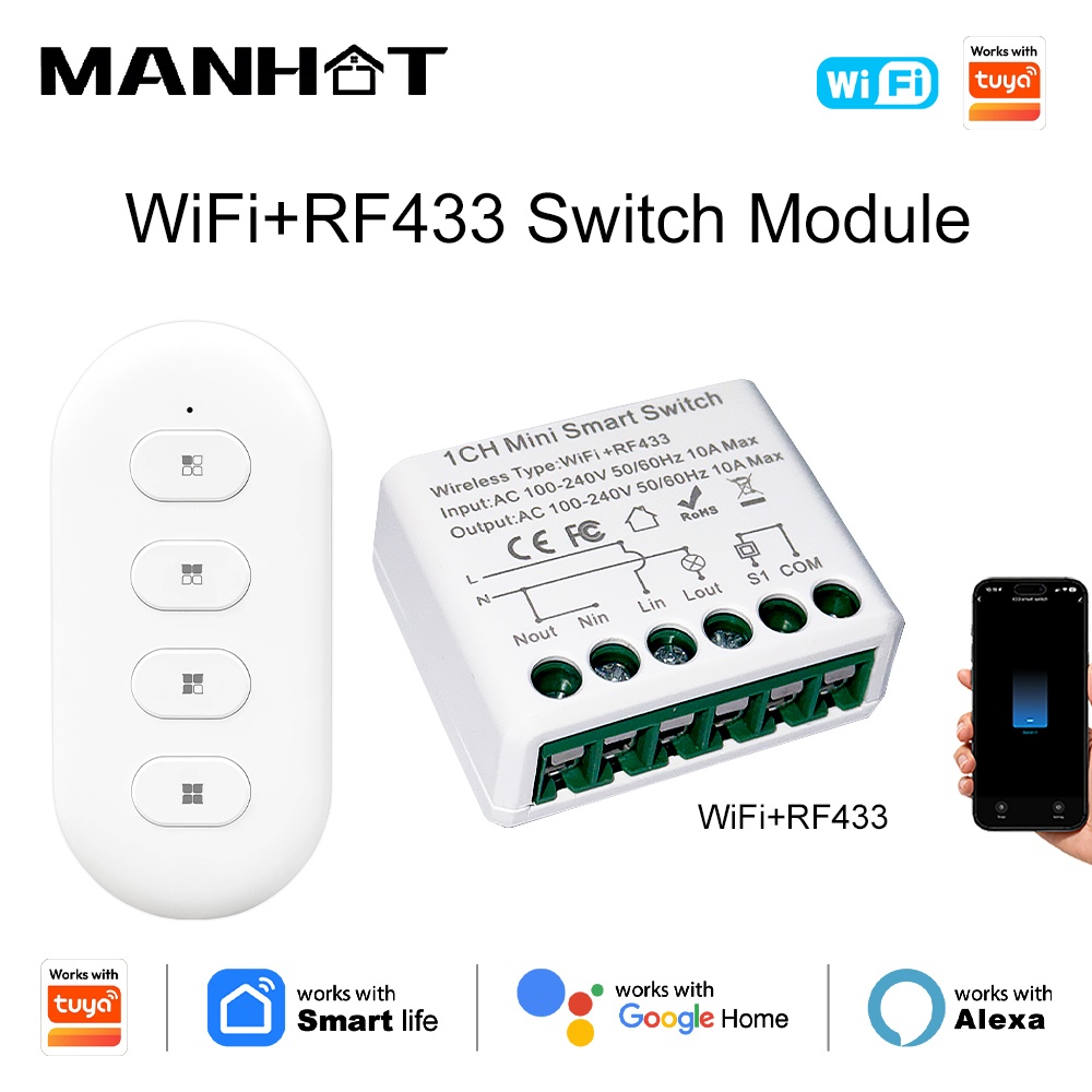 For Tuya WIFI 10A Smart Light  - Smart Home Automation Diy recension och pris