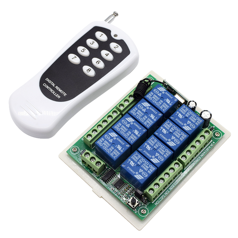 24V&12V DC 8 Channel Relay Rel - Shelly Relay Module recension och pris