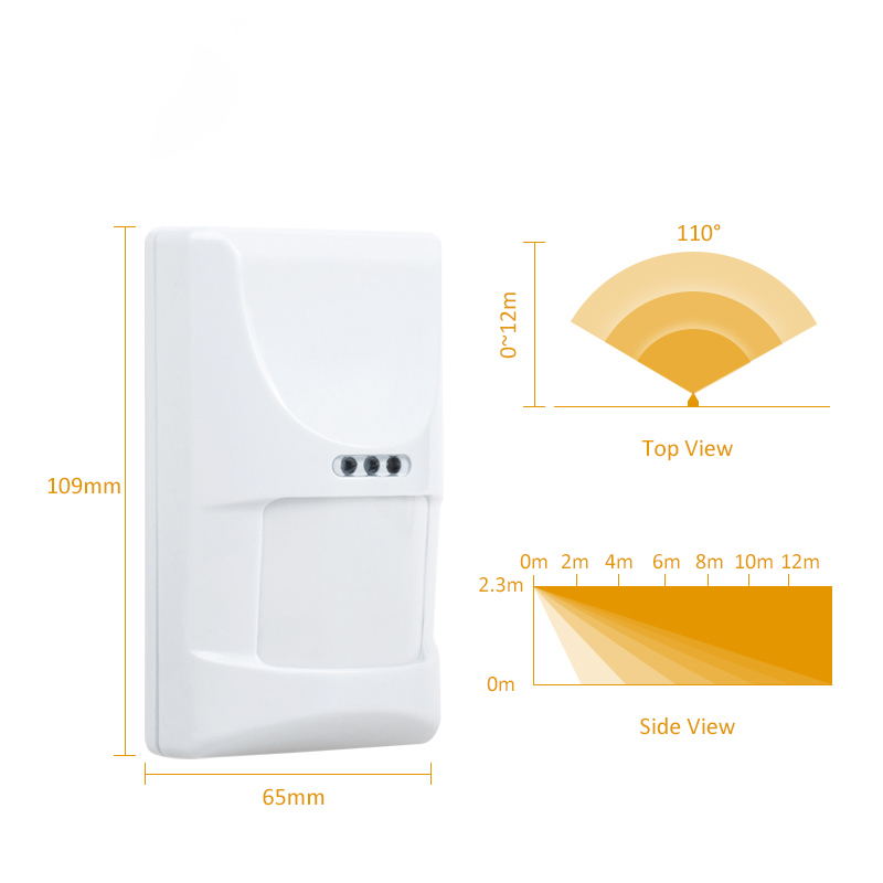 1/3pcs Wired Indoor PIR Microw - Motion Sensor Pir Wired recension och pris