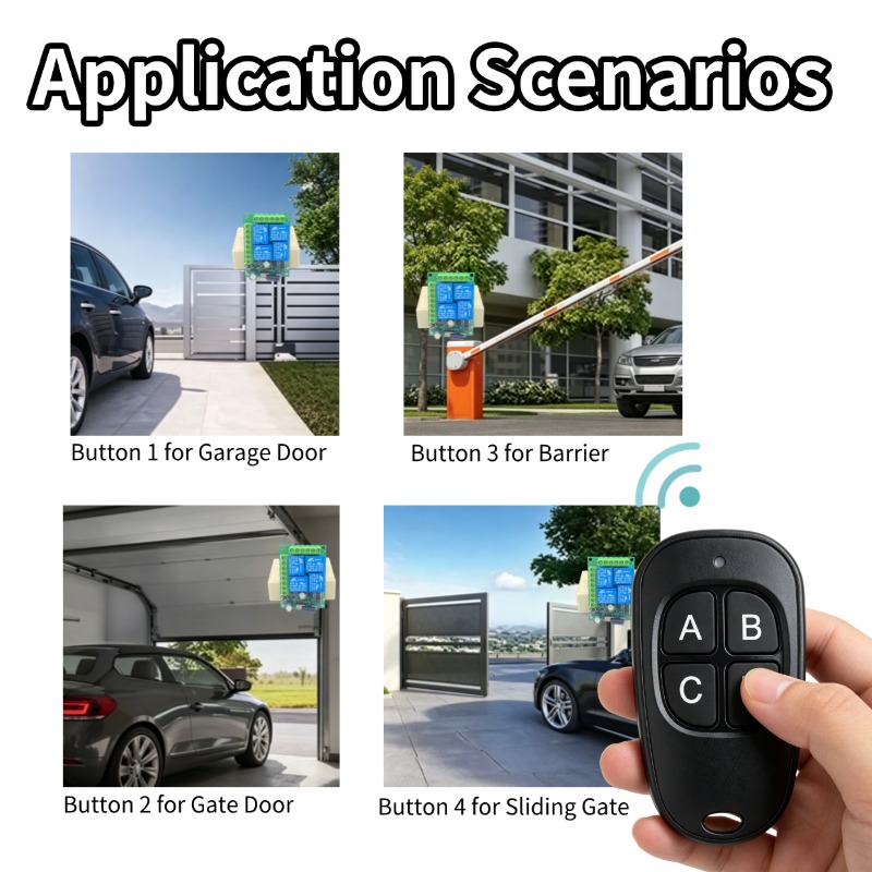 433MHz Universal Wireless Remo - 433Mhz Receiver Module recension och pris