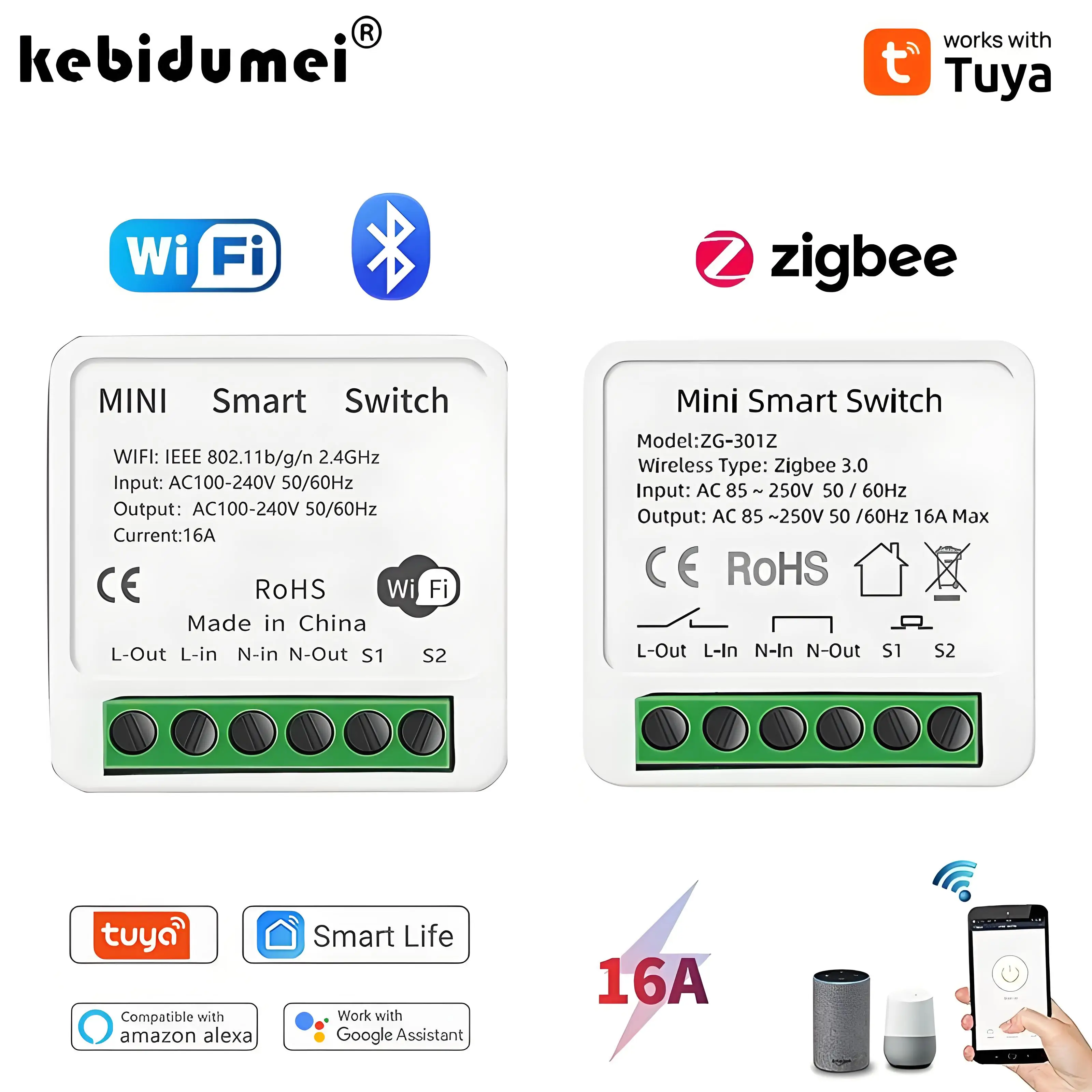 16A Tuya Zigbee 3.0 Mini Smart - Diy Home Automation Controller recension och pris