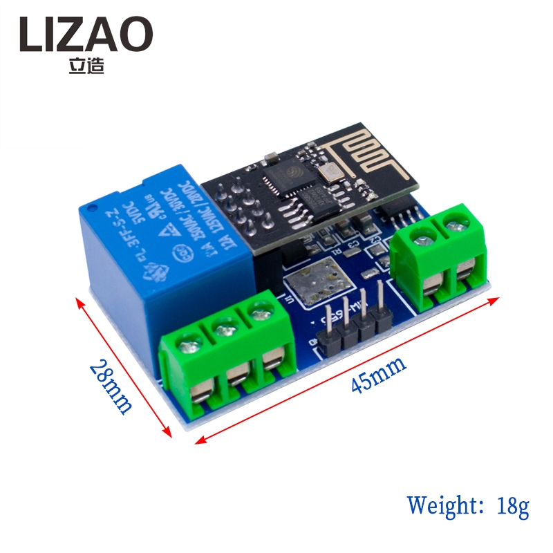 LIZAO ESP8266 5V WiFi IoT Rela - Diy Home Automation Controller recension och pris