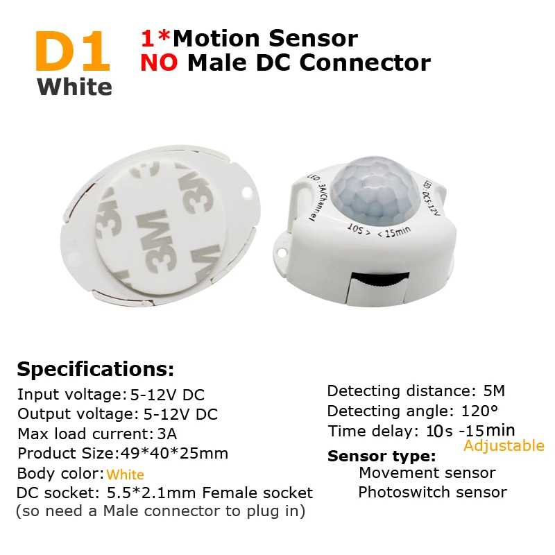 PIR Motion Sensor Switch 12V D - Motion Sensor Pir Wired recension och pris