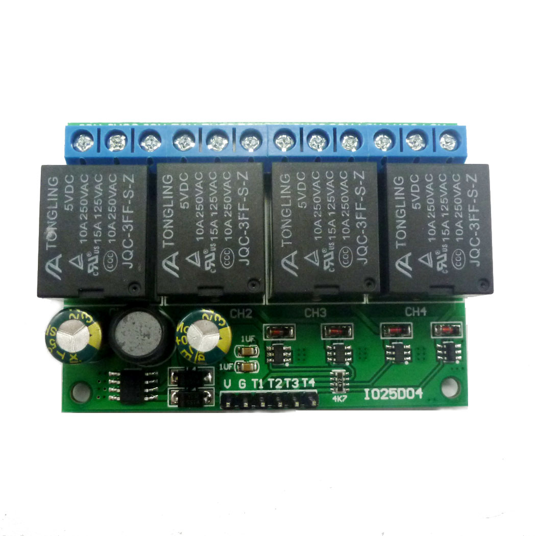 4ch DC 6V-24V Flip-Flop Latch  - Shelly Relay Module recension och pris